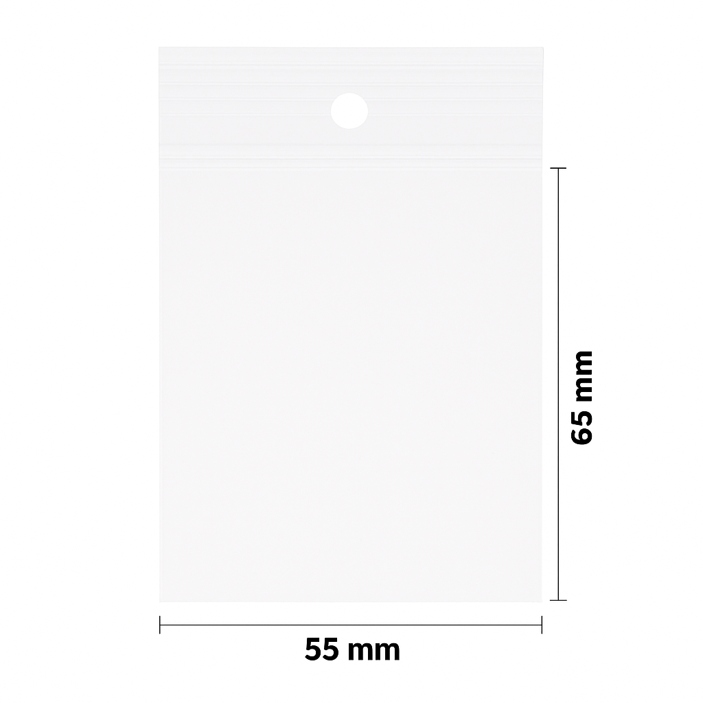 Yonico - Gripzakjes 55 x 65 mm - Ziplock Bags - 50 Micron - Groen - 100 stuks - Uitdeelzakjes - Hersluitbaar