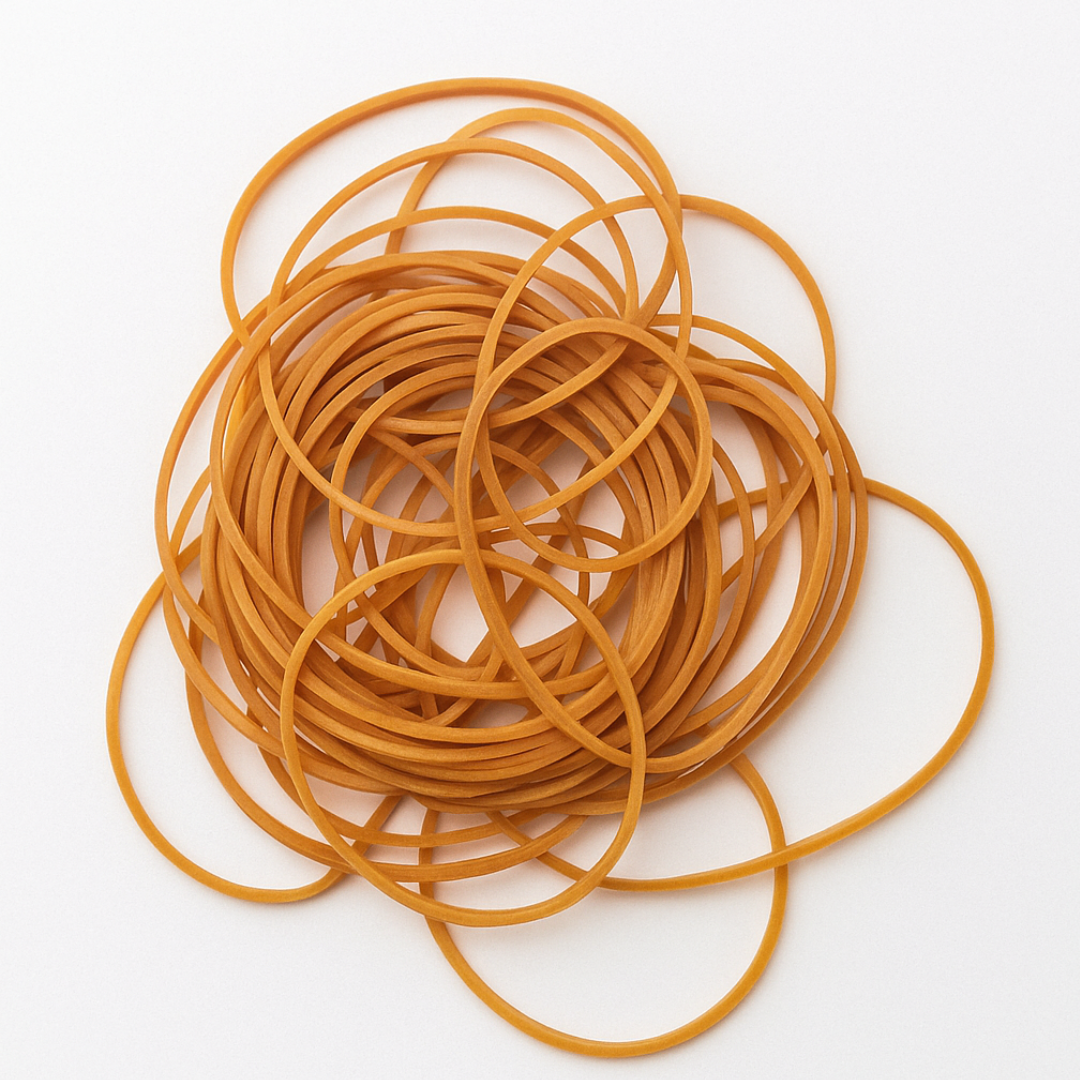 Yonico - Elastieken Rubber – Set van 100 stuks