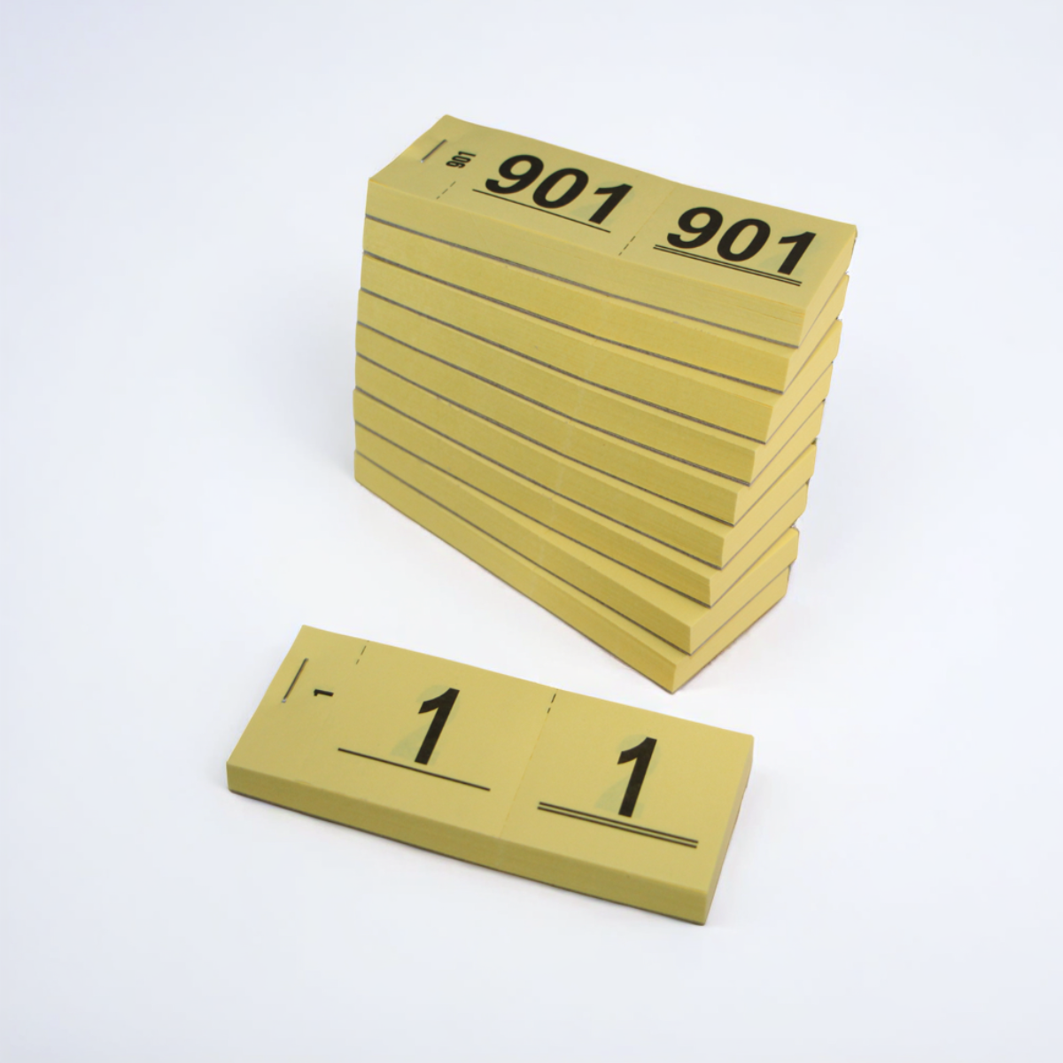 Garderobenummers | 1 t/m 1000 | In 6 kleuren beschikbaar