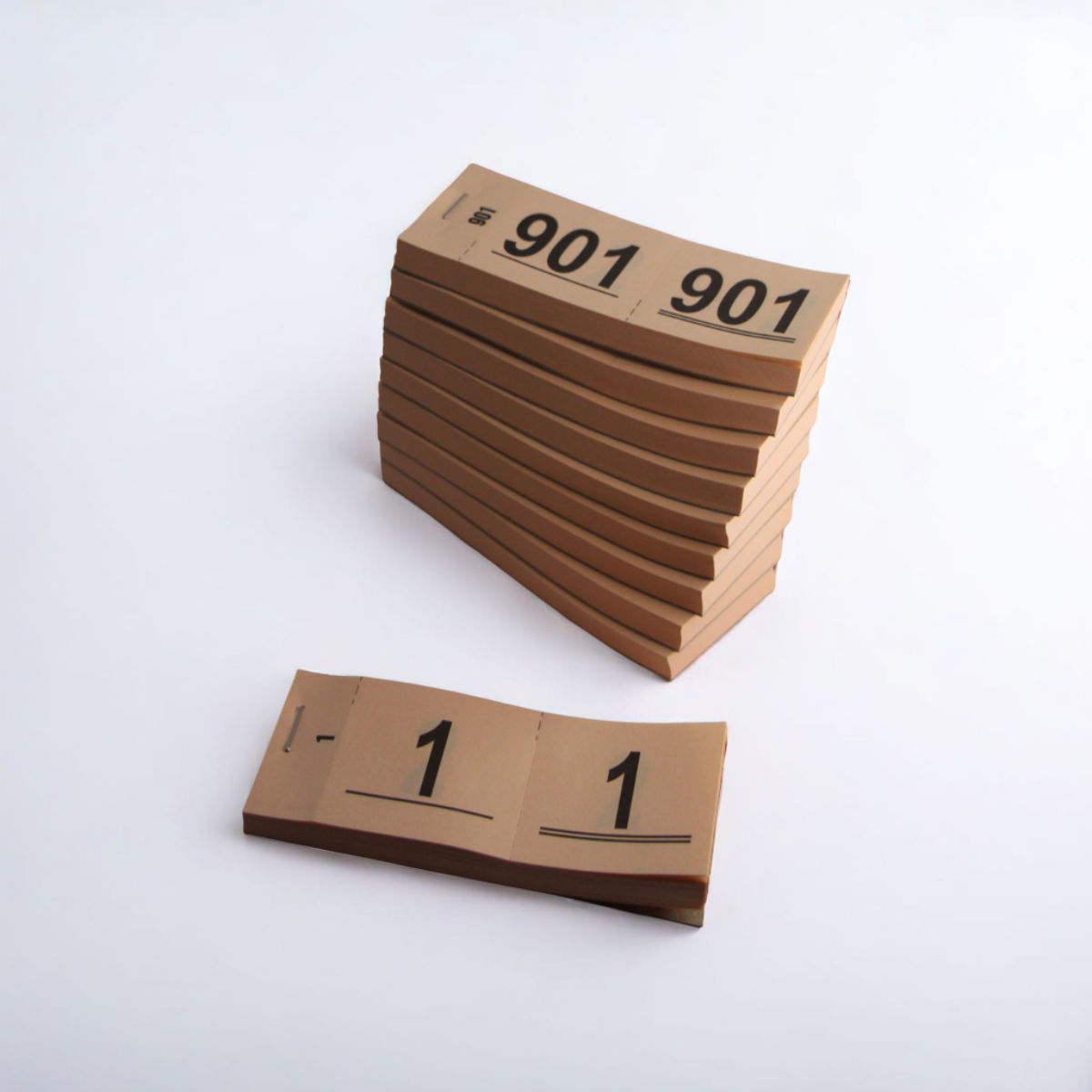 Garderobenummers | 1 t/m 1000 | In 6 kleuren beschikbaar