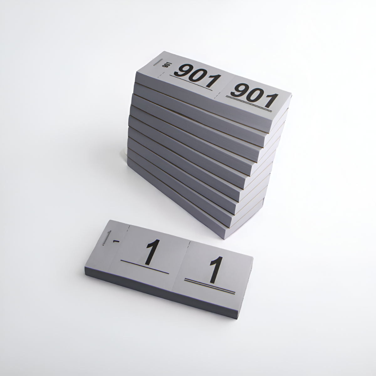 Garderobenummers | 1 t/m 1000 | In 6 kleuren beschikbaar