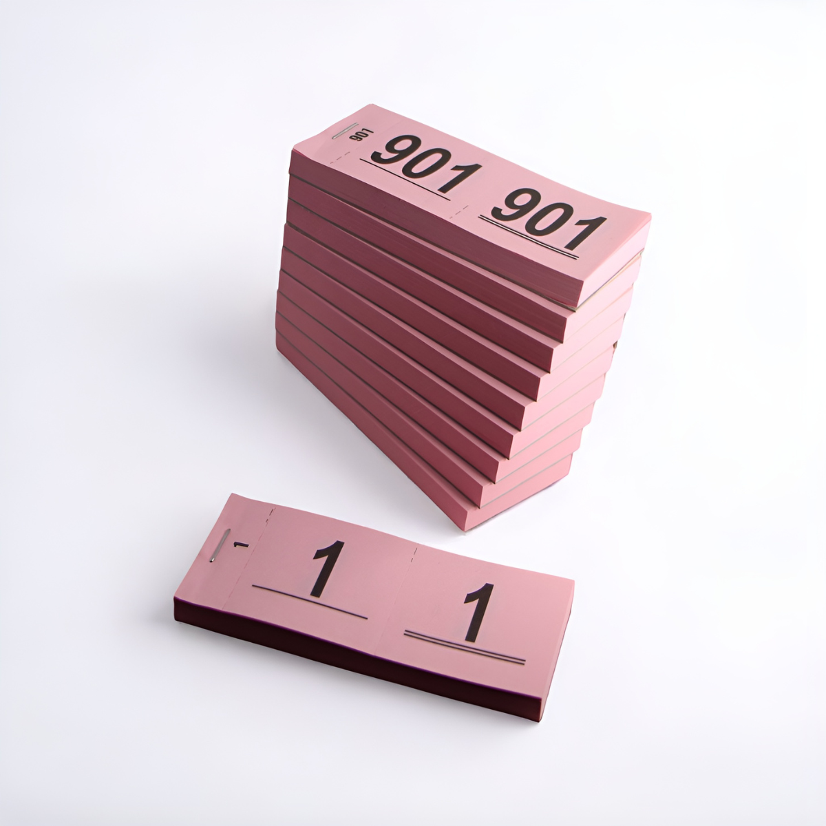 Garderobenummers | 1 t/m 1000 | Roze