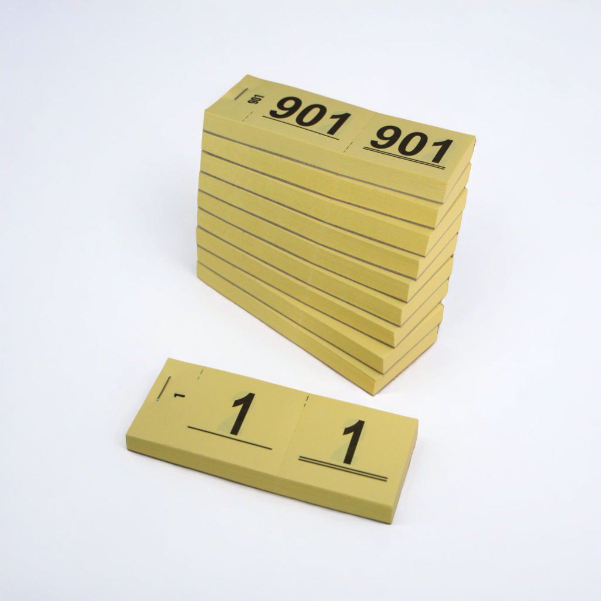 Garderobenummers | 1 t/m 1000 | Geel