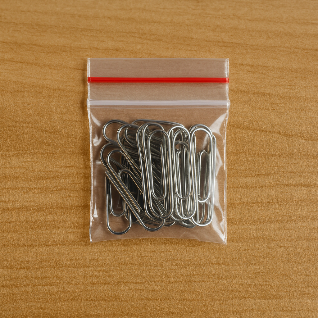 Yonico – Gripzakjes 40x40 mm – Ziplock Bags – 50 Micron – Rood – 100 stuks – Uitdeelzakjes – Hersluitbaar