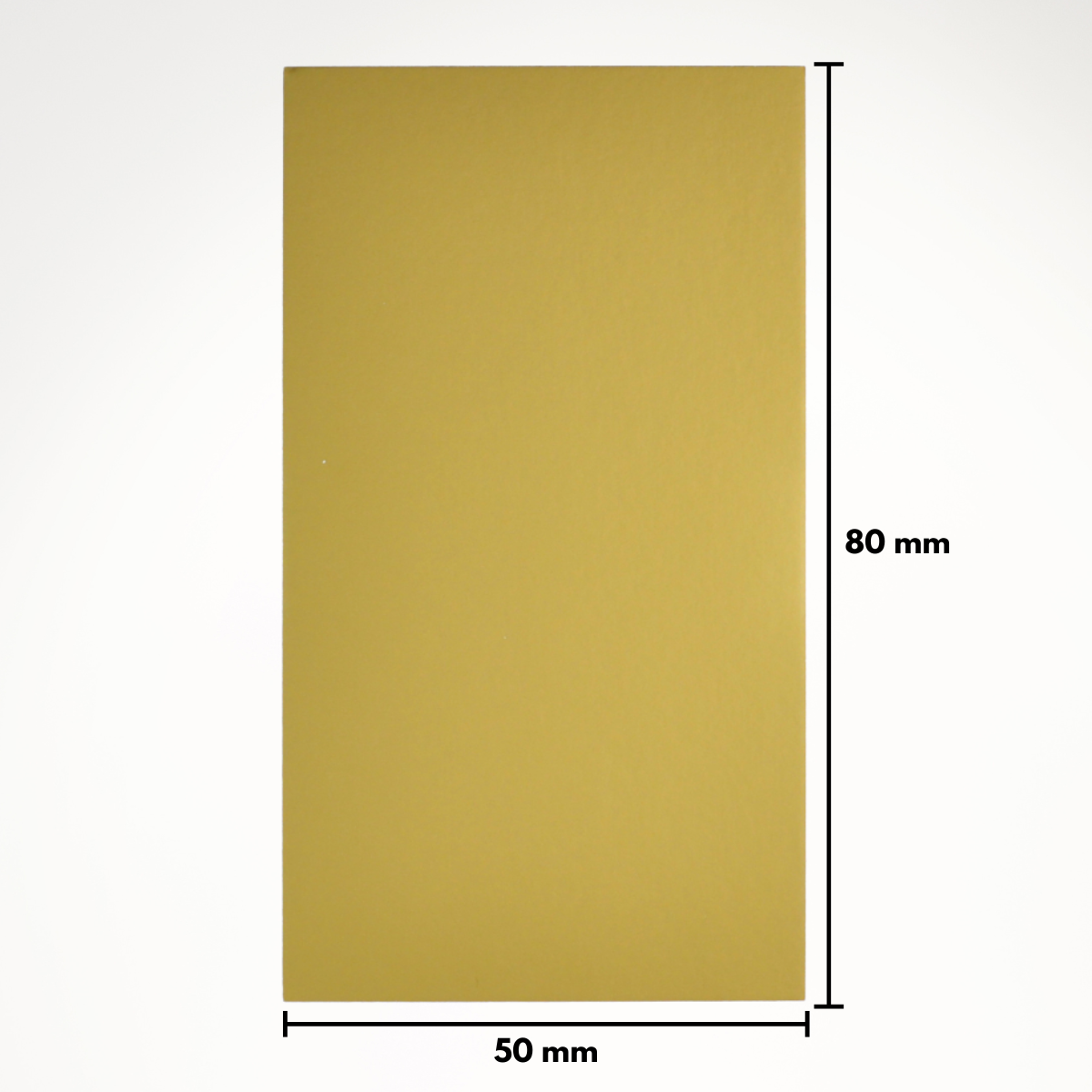 100 Kartonnen Bodemplaatjes | Goud | 80 x 50 mm