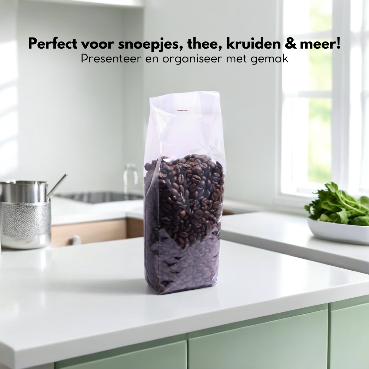 Blokbodemzakjes | 80 x 50 x 250 mm