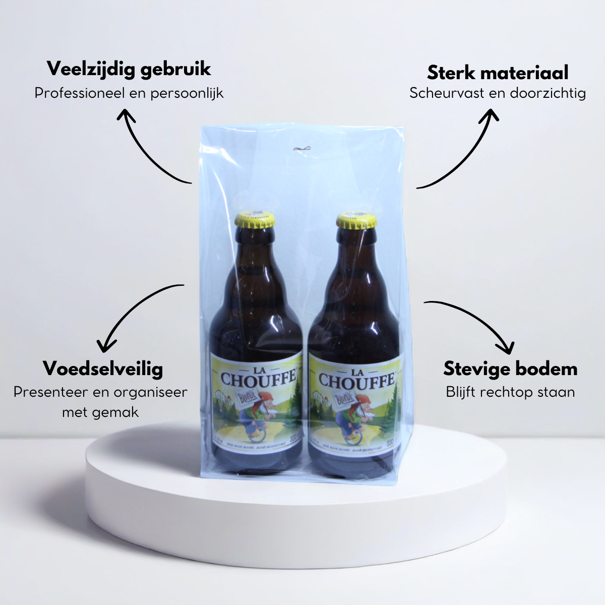 Blokbodemzakjes | 140 x 80 x 260 mm