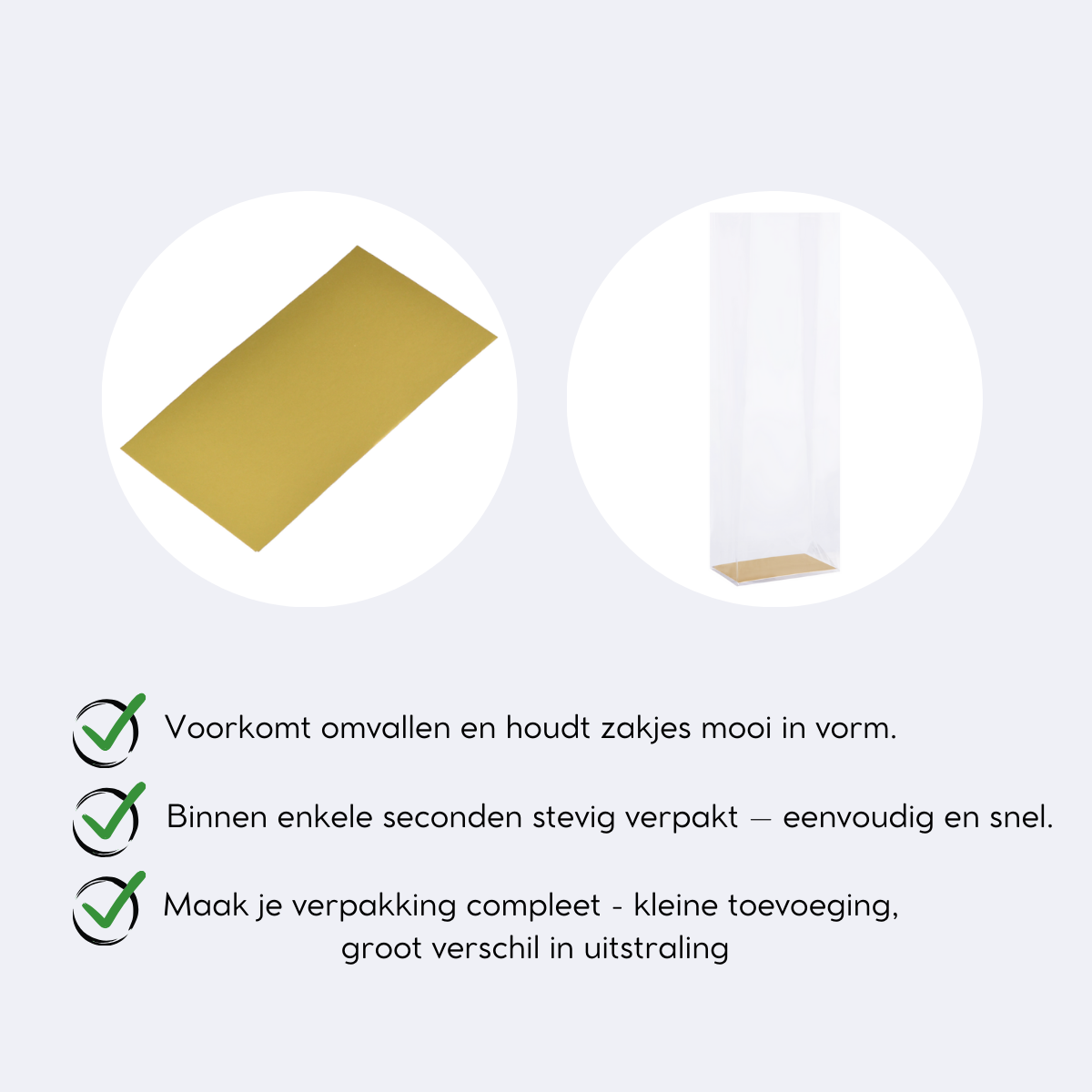 100 Kartonnen Bodemplaatjes | Goud | 80 x 50 mm