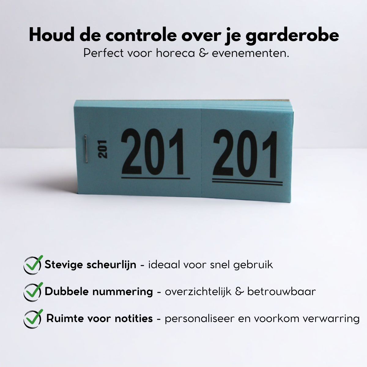 Garderobenummers | 1 t/m 1000 | Blauw