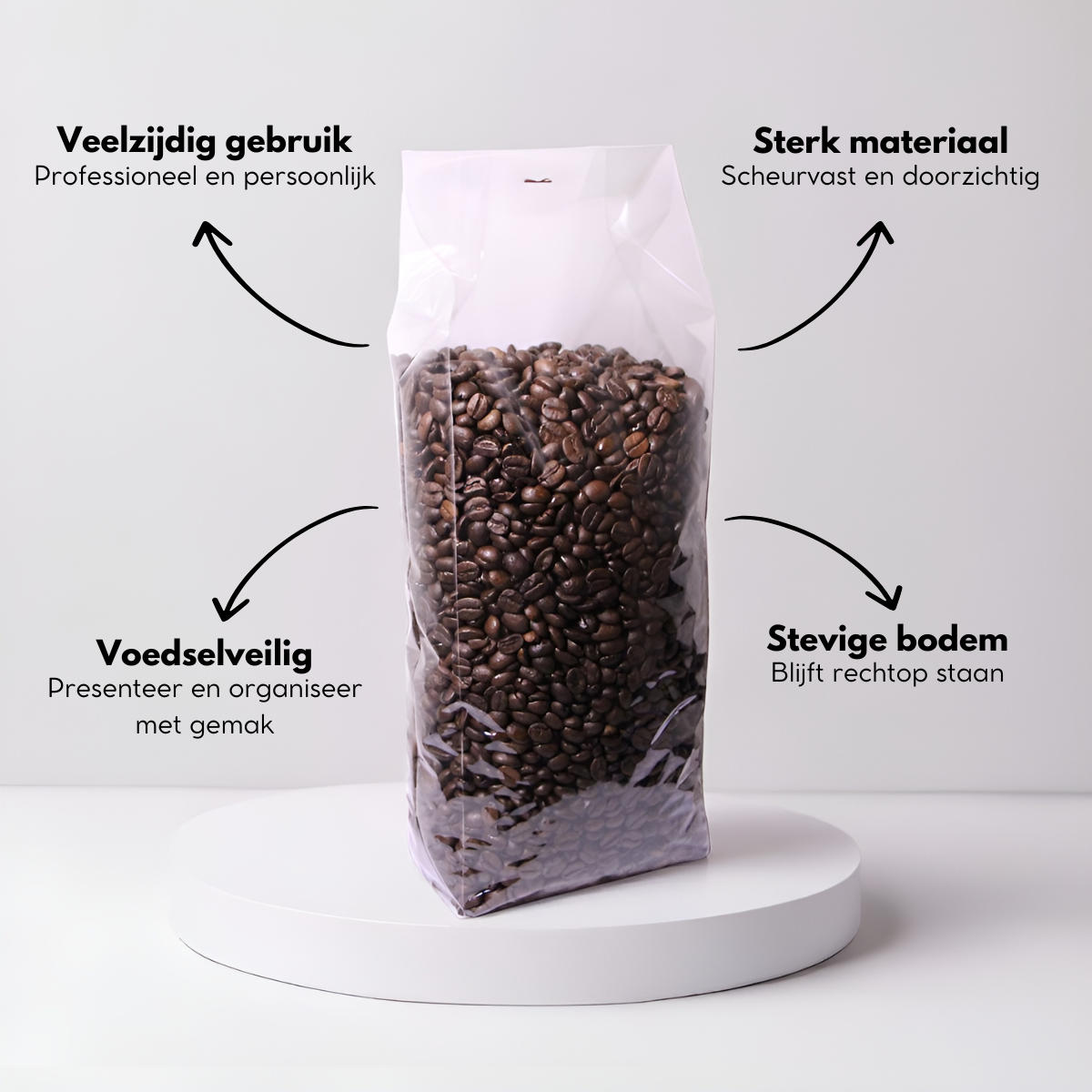 Blokbodemzakjes | 120 x 70 x 330 mm