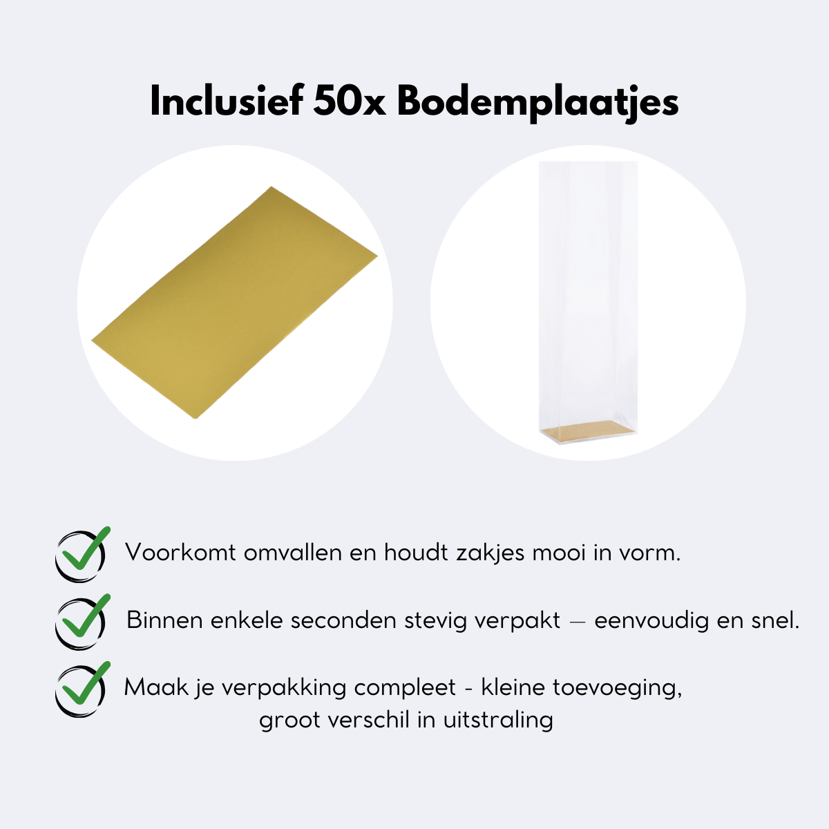 Blokbodemzakjes | 80 x 50 x 250 | Verpakkingsbundel