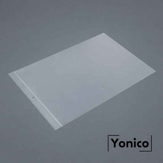 Yonico - Gripzakken – Hersluitbare Verpakkingszakjes – 230 x 320 mm – 50 micron – Transparant – 100 stuks