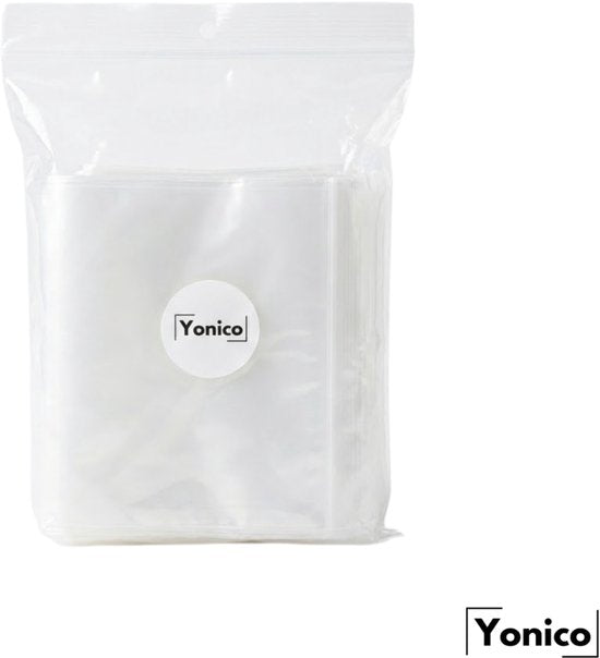 Yonico - Gripzakken - 120 x 180 mm – 50 Micron – Transparant – 100 Stuks