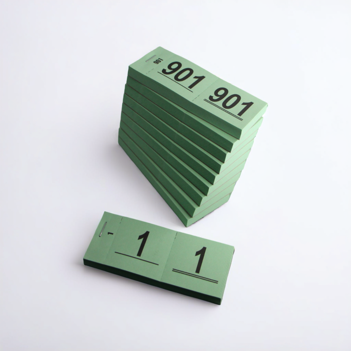 Garderobenummers | 1 t/m 1000 | Groen
